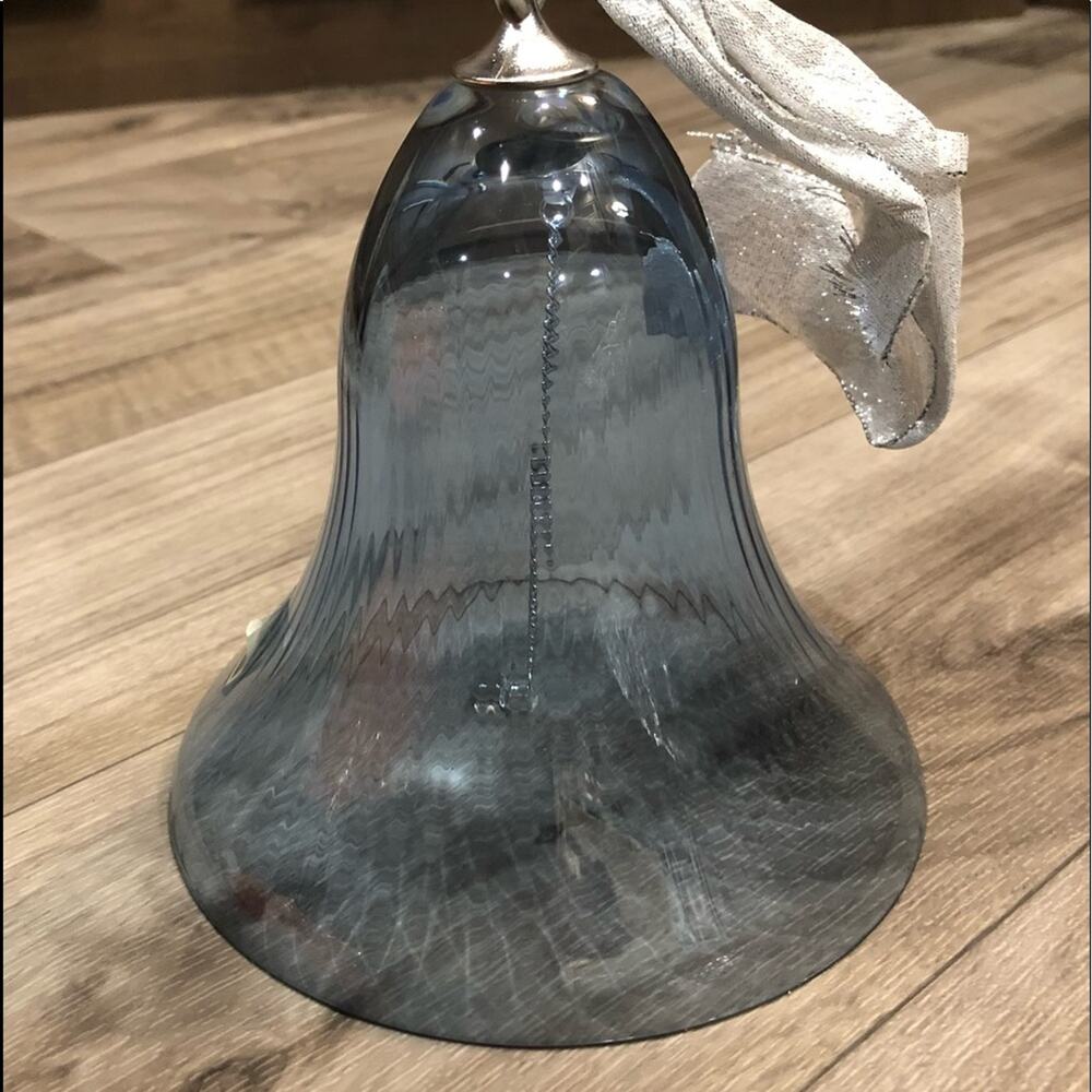 MIKASA Christmas Bell 6” Austria Lead Crystal Thin-Walled Ribbed Glass